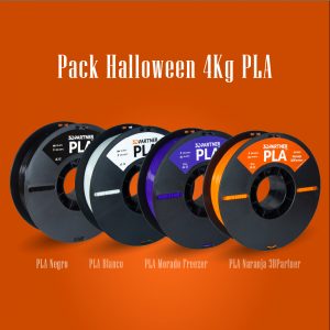 Pack Halloween Filamento PLA 1.75mm 4KG